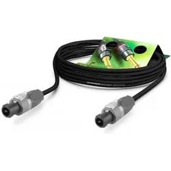 Sommer Cable Lautsprecherkabel Speakon 2x2,5 5m sw (5 m, 2.50 mm2), Lautsprecherkabel, Schwarz