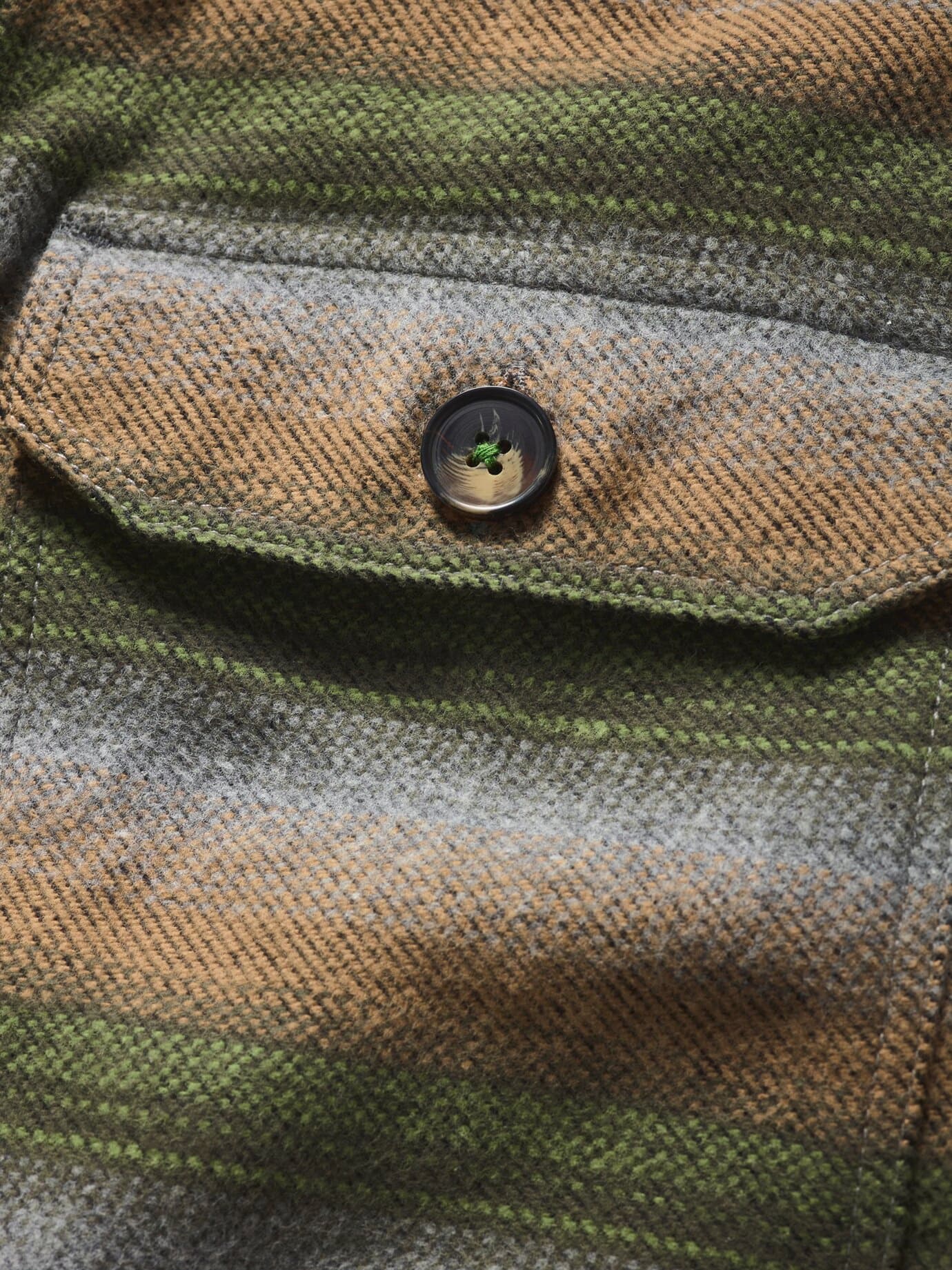 Mey & Edlich Flanell-Overshirt Grün 45