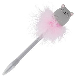 Legami Kugelschreiber Writing Is Magic, Katze, Gehäuse grau, Schreibfarbe blau