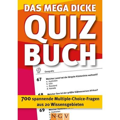 Das mega dicke Quizbuch (rot), Taschenbuch von , Naumann & Göbel, 978-3-625-19817-8