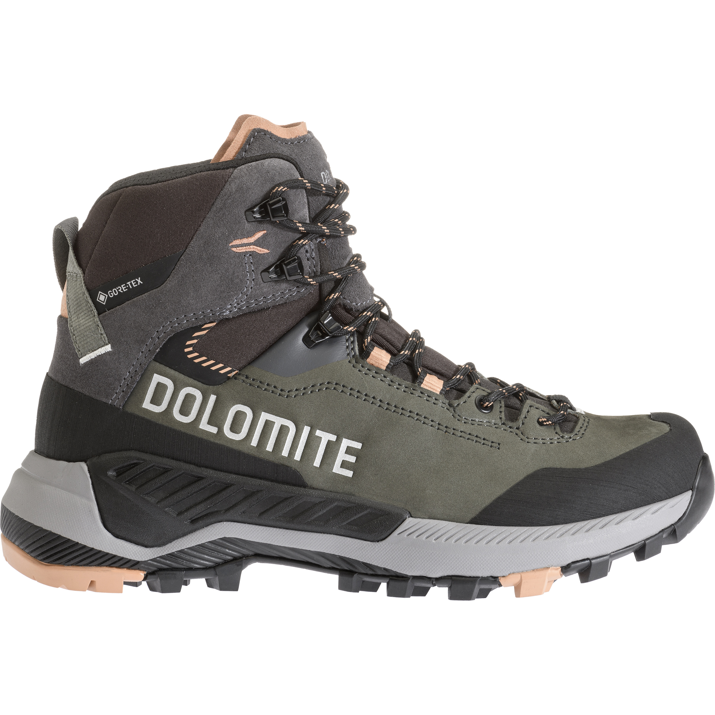 Dolomite Vernale Leather High GTX Damen Wanderschuhe gruen Größe 36 Trekking Wasserdicht