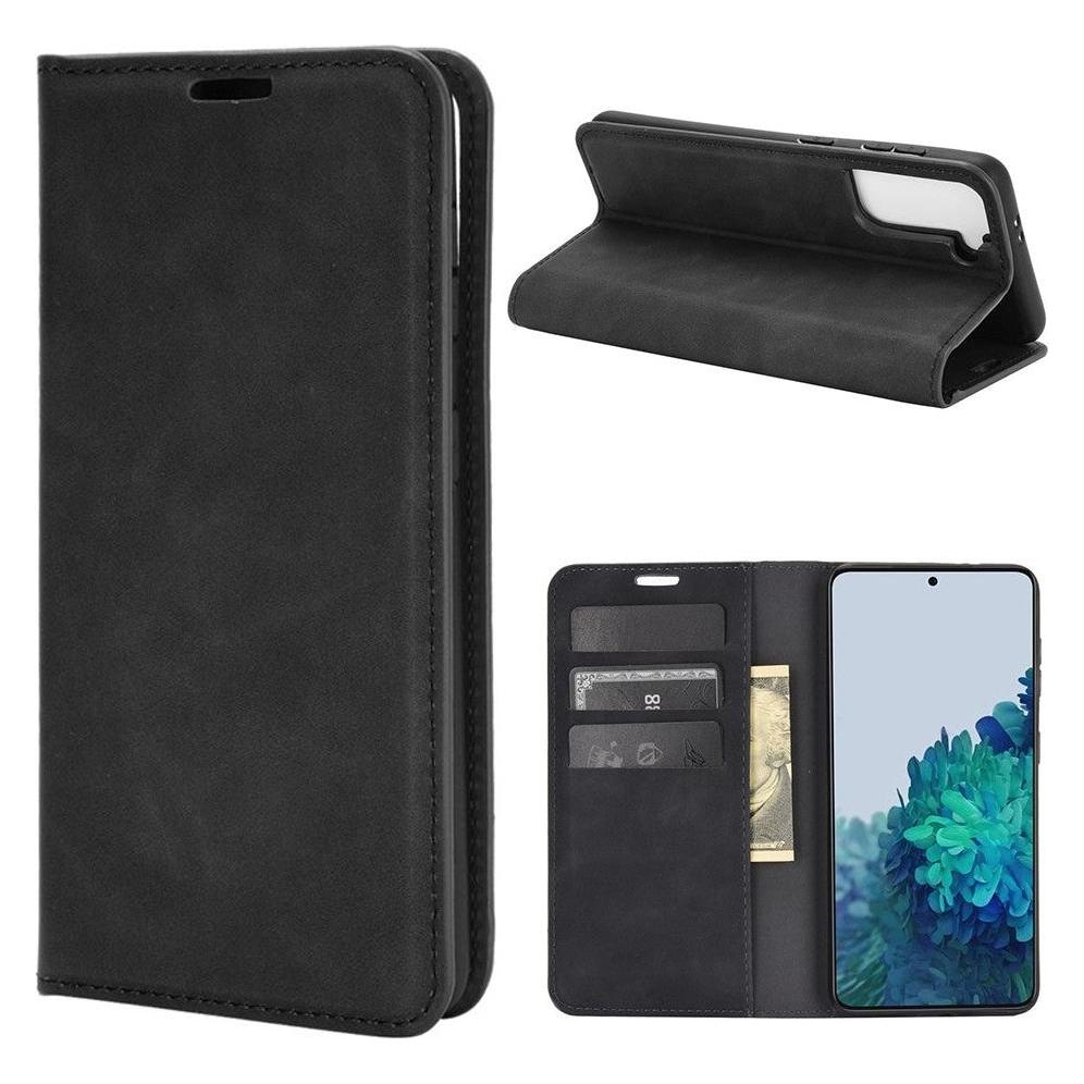Cover-Discount Galaxy S21 - Seidige Stand Flip Case Hülle schwarz (Samsung Galaxy S21) (101231744A)