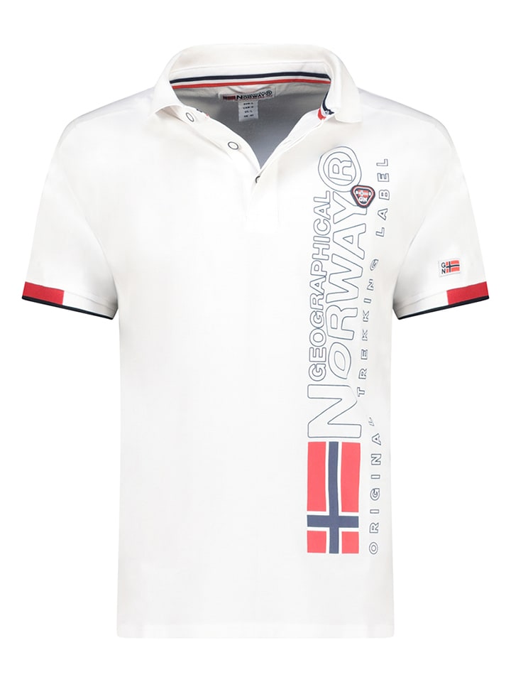 Geographical Norway Poloshirt "Kogo" in Weiß - XXL