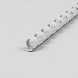 Plastikbinderücken A4, rund 10 mm | grau, PVC