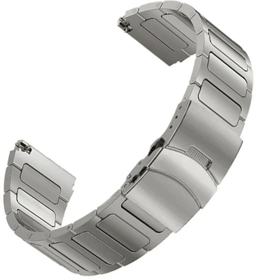 INF Uhrenarmband Titanium-Band mit erhöhtem I-Link Sicherheitsverschluss, 22mm, kompatibel mit Huawei GT4, GT3 Pro 46mm, Grau