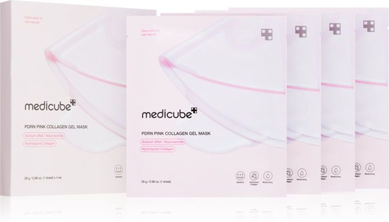medicube PDRN Pink Collagen Gel Mask lifting and firming mask with collagen 4x28 g