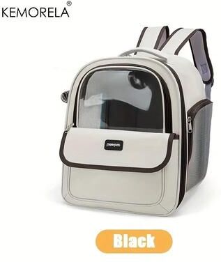 Uplift Picks Foldable Breathable Pet Carrier Backpack For Dogs And Cats Travel Hiking Bag black