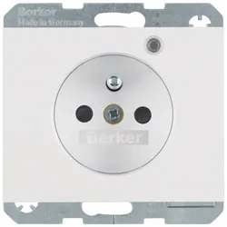 Berker 6765097009 Steckdose m SK-Stift LED K.1 pw