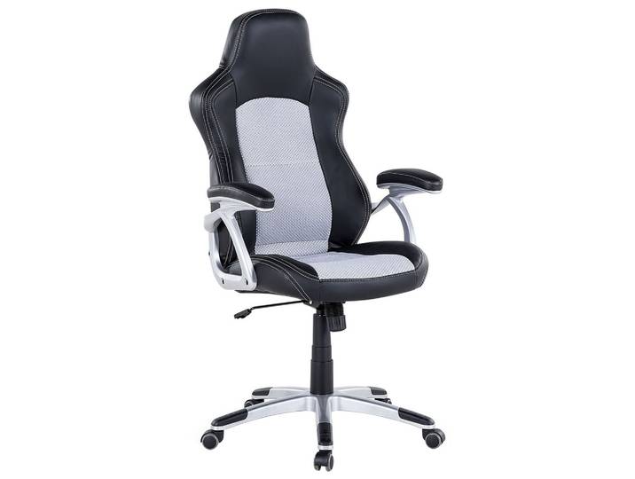 BÜROSTUHL Kunstleder Schwarz/Grau Explorer