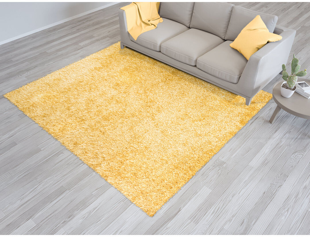 Metro Bonenfant Shag Yellow Rectangle 120cm x 170cm