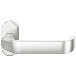 Magni, Türgriff + Türgarnitur, FS-RT-Drückerlochteil 9mm ovale Rosette unsich.Bef. für Notausgänge n. EN179 Aluminium naturfarbig (Türgriff)