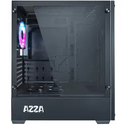 Linkworld Geh Midi ATX Apollo 430B DF2 B - Midi/Minitower - ATX (ATX, mATX), PC Gehäuse, Transparent, Schwarz