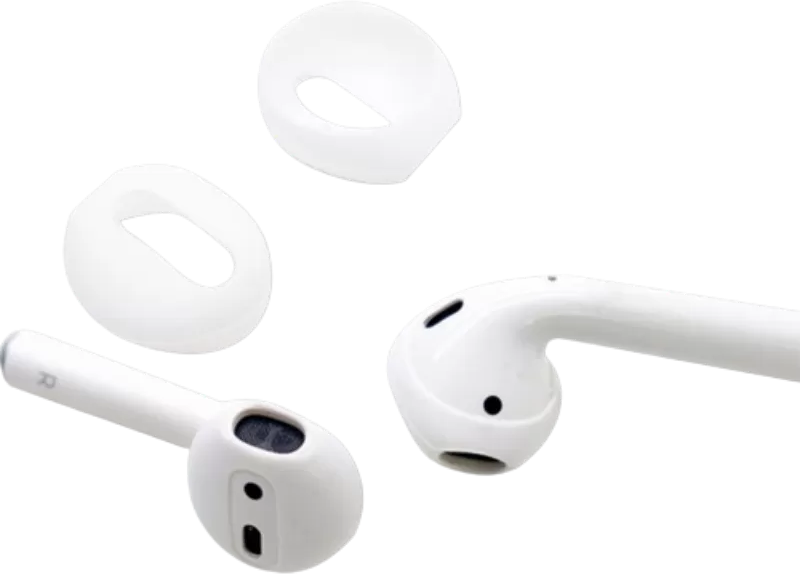 INF Protège-oreilles en silicone pour AirPods 1/2 génération Blanc