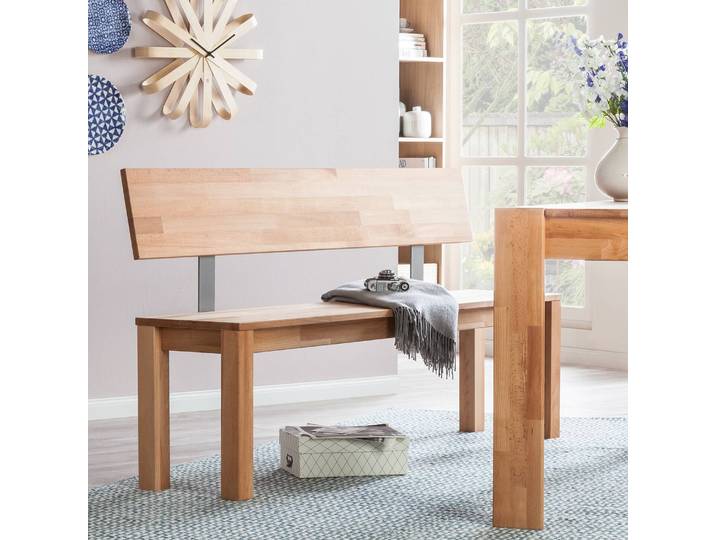 Banc Briana I 160cm Marron/Hêtre