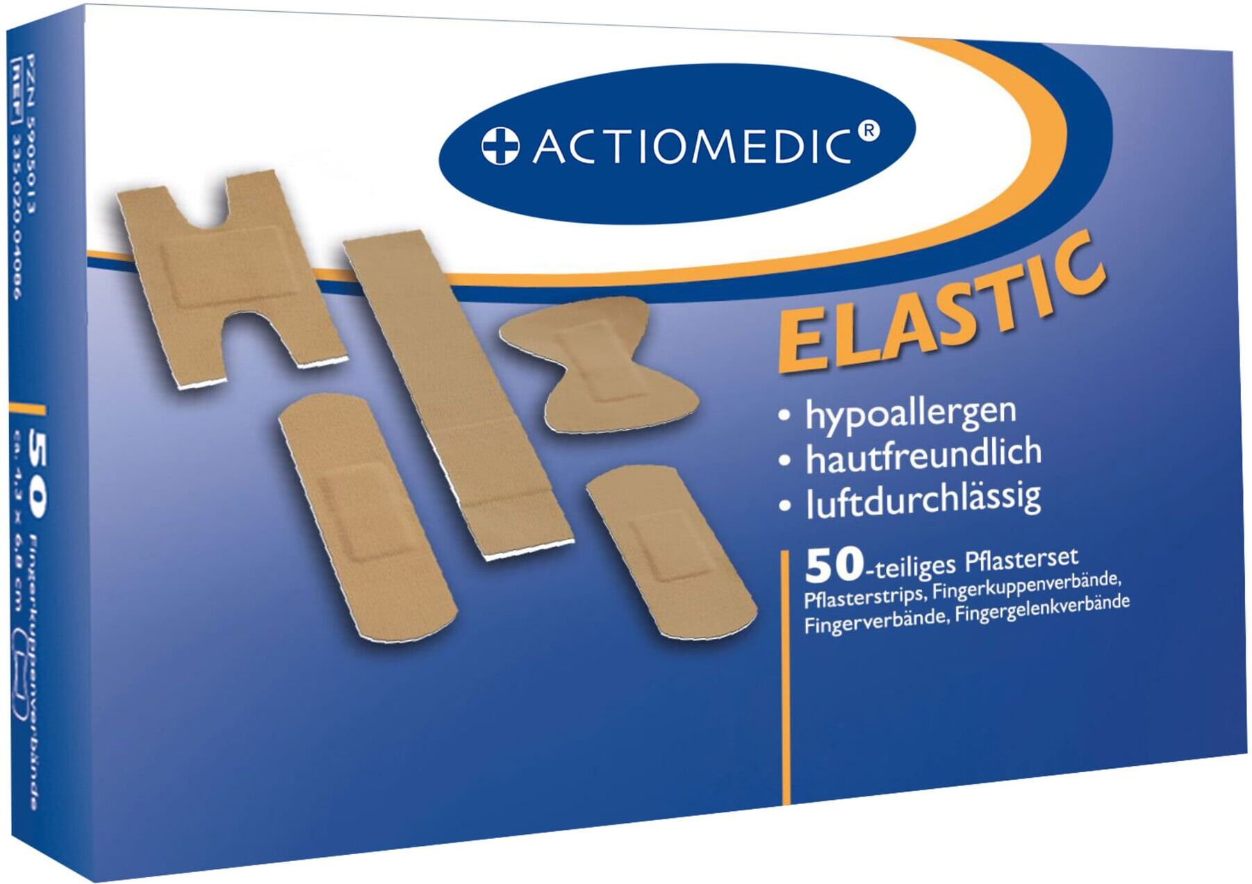 GRAMM medical Actiomedic elastic Pflaster-Set Spezialverbände Zoll 50-tlg. Zoll (317.001.60000)