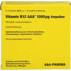 Vitamin B12 Aaa 1000Ug Amp 5 ML