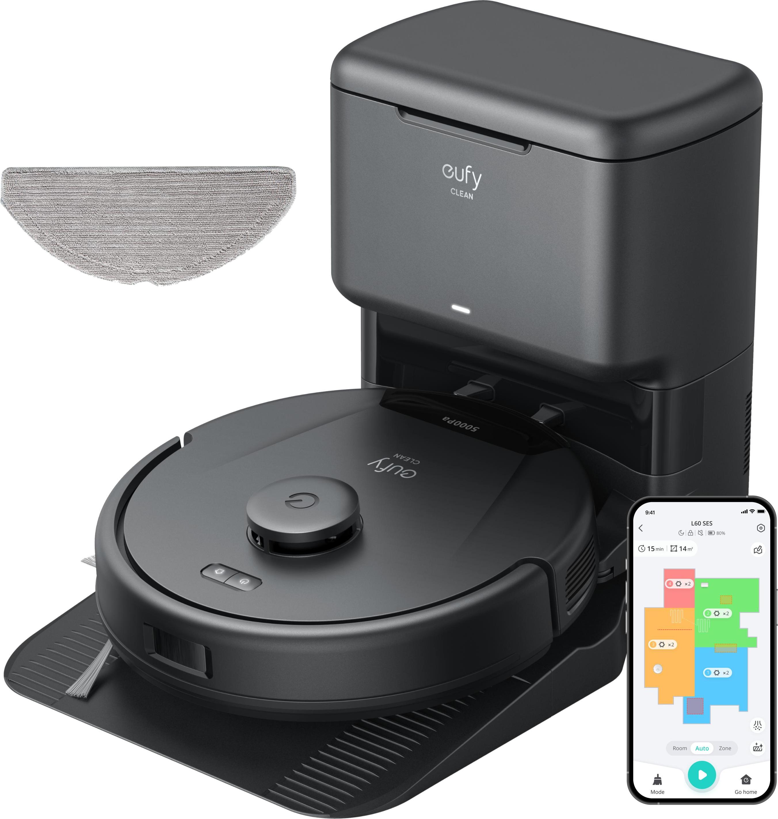 eufy Saugroboter L60 Hybrid mit Absaugstation schwarz