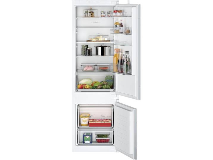 SIEMENS Einbaukühlgefrierkombination iQ100 KI87VNSE0, 177,2 cm hoch, 54,1 cm breit, Low Frost: geringere Eisbildung & schnelleres Abtauen