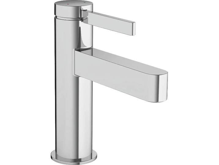 Robinet mitigeur pour lavabo Hansgrohe Finoris 100\, avec système de bonde à ouverture par simple pression\, finition chrome