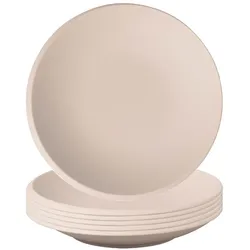 Villeroy & Boch Schale NewMoon 25 cm, 6 Stück, Schüssel + Schale, Beige