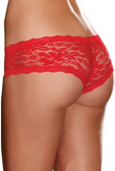 Dreamgirl Panty en Dentelle Rouge