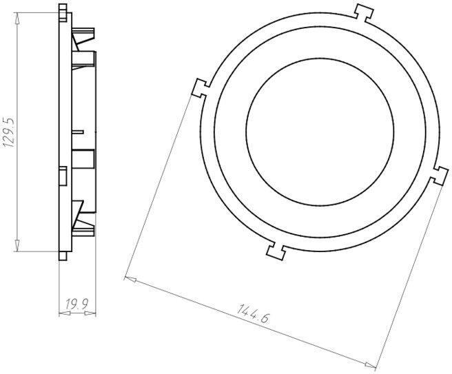 KAISER Partie avant HaloX 100 DA 80 pour béton coulé 1281-03 (1281-03)