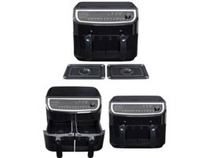 Friteuse sans huile - GASTRONOMA - Gastronoma double friteuse sans huile - 2x4 5L - 2400W - Écran tactile