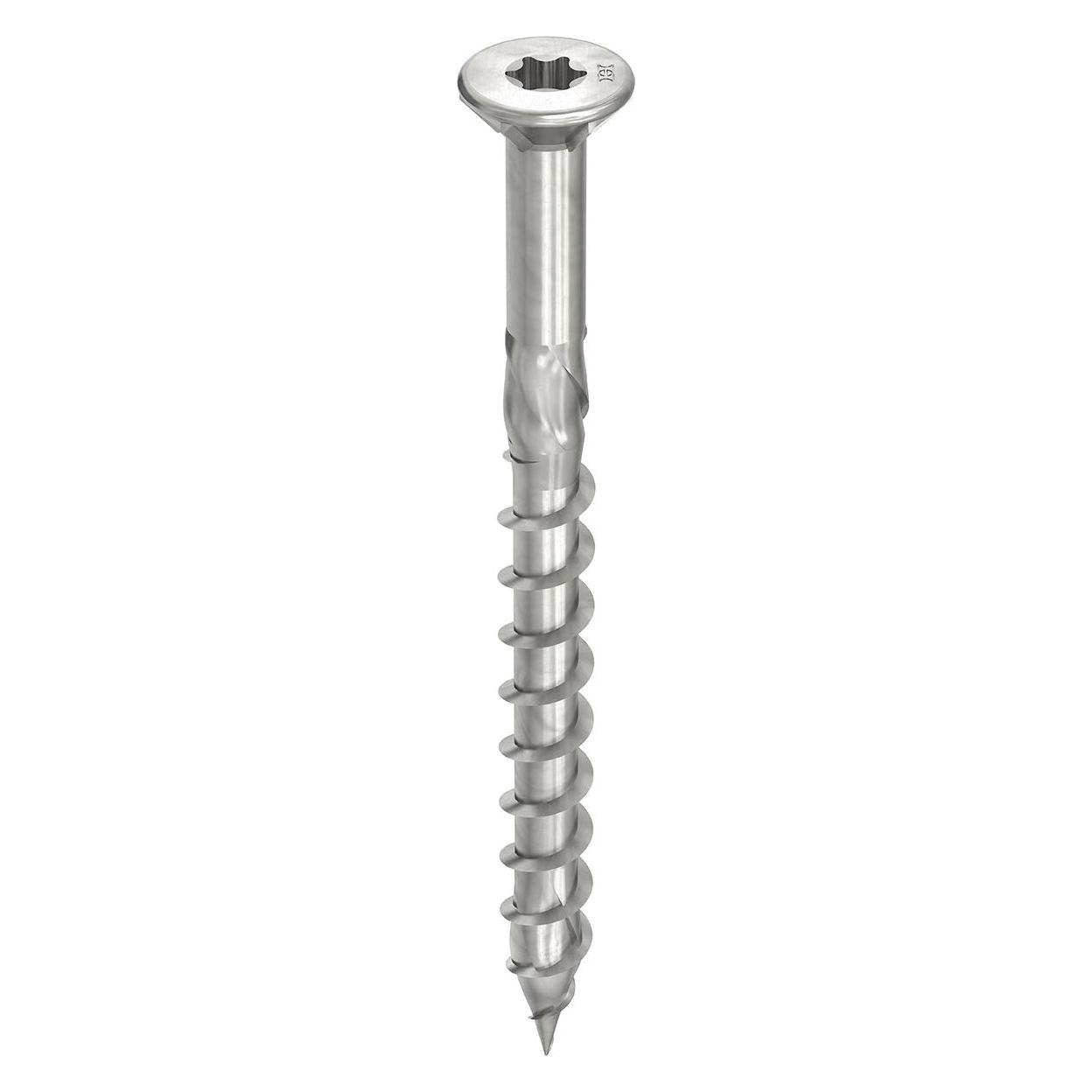 Heco TOPIX-plus Terrassenschraube Senkkopf mit Frsrippen TX Teilgewinde 5x70 mm Edelstahl A2 200 S (228817)