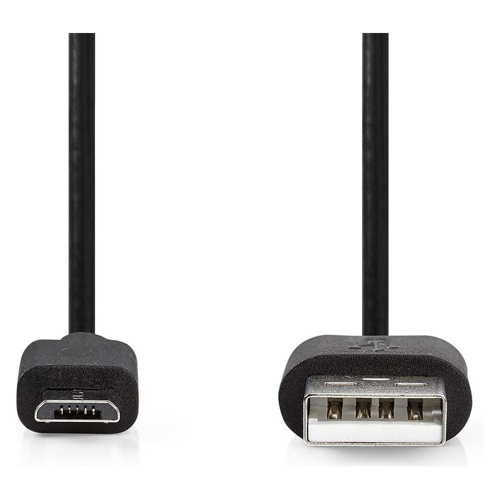 Nedis USB A - Micro USB (0.50 m, USB 2.0, 10 W) (CCGL60500BK05)