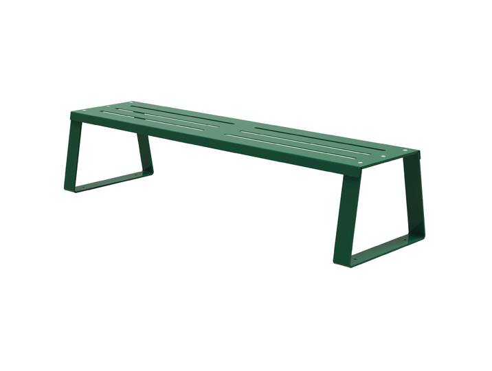Banquette à fixer Ballade L.180 cm En métal Vert mousse