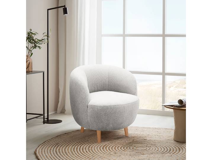 Fauteuil GILJA Gris Tissu Aranja 72 x 72 x 76cm