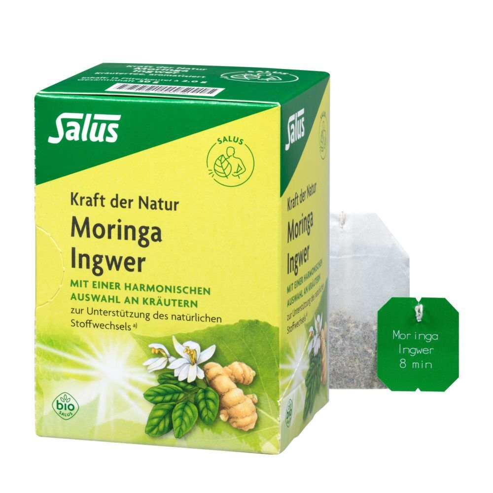 Moringa Ingwer Kraeu K D N Bio 15 St Filterbeutel