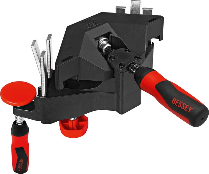 Bessey Winkel-Türfutter-Richtzwinge WTR (schwarz/rot, 35 / 70)