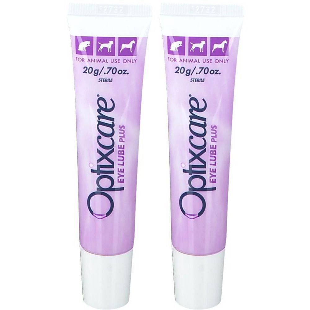 Optixcare Eye Luber plus für Katzen, Hunde und Pferde Doppelpack 2x20 g Creme