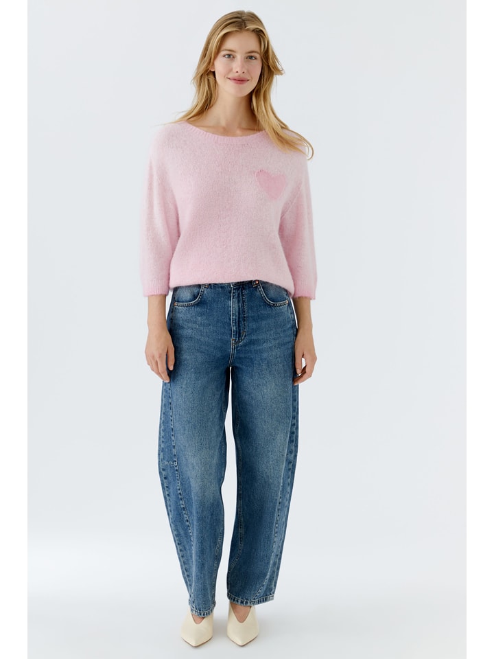 Oui Pullover in Rosa - 42