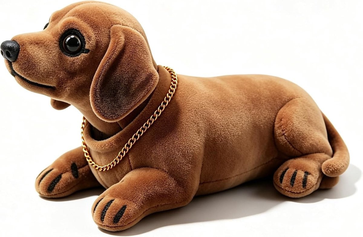 Dachshund Bobblehead voor in de auto en als dashboard decoratie