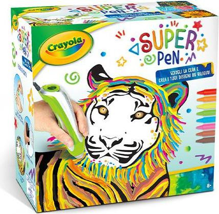 Crayola Super Pen Tigre Kleurplaten Set met Kleurpotloden
