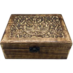 Large Wooden Keepsake Box 20x15x7.5cm -  Tree of Life