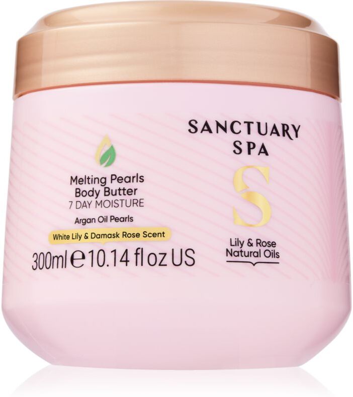 Sanctuary Spa Lily & Rose Natural Oils beurre corporel hydratation intense 300 ml