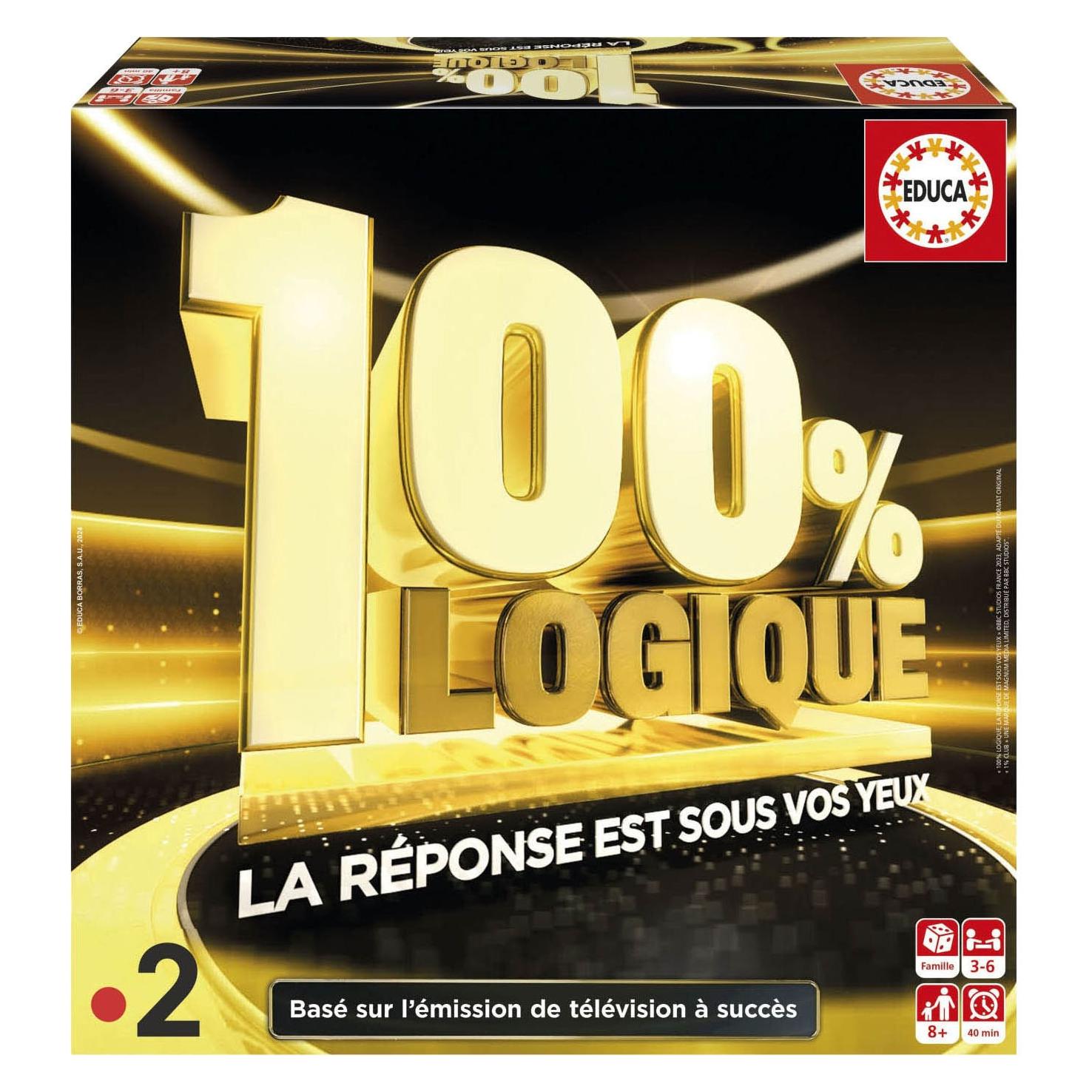Educa Frage und Antwort Spiel 100% Logic: The Answer is before your eyes (Deutsch, 2 - 6 Spieler) (59150451)
