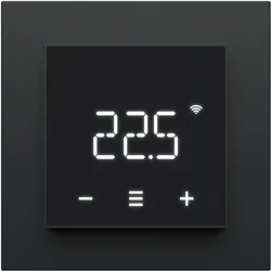 Heatit WiFi7 Thermostat (Schwarz Matt), Thermostat, Schwarz
