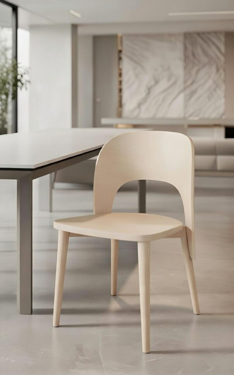 JVmoebel Comfortabele houten stoel in moderne stijl voor volwassenen