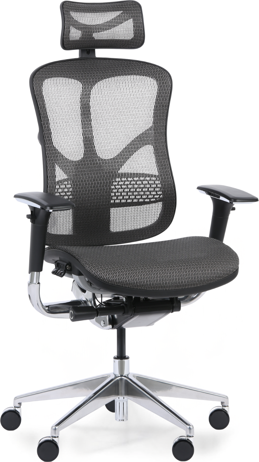 B2B Partner Multifunktions-Bürostuhl WINSTON AA, grau