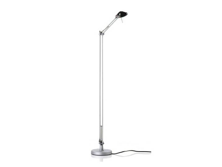 LUCEPLAN lampadaire BERENICE D12NPI (Aluminium, recteur noir - Aluminium)