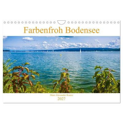 Farbenfroh Bodensee (Wandkalender 2027 DIN A4 quer), CALVENDO Monatskalender