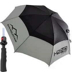 Sun Mountain UV Golf Regenschirm schwarz/grau