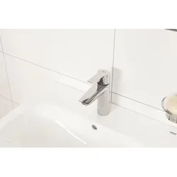 Grohe QuickFix Start S-Size Waschtischarmatur 23550002 mit Ablaufgarnitur, chrom, EcoJoy, wassersparend