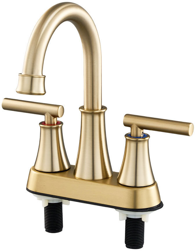 17 Stories Kitchen Faucet Side Spray Gold