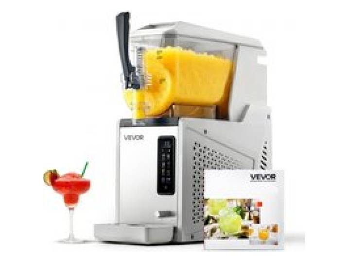 VEVOR Slush Maschine 1 x 3 L, Slusheis Eisbereiter 350 W (kein Eis nötig), Elektrische Margarita-Maschine mit Selbstreinigungsfunktion, Geeignet für Frozen Margaritas Frappés Milchshakes Shakes