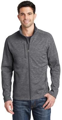 Port Authority F231 Digi Stripe Fleece Jacket in Black size Small   Polyester